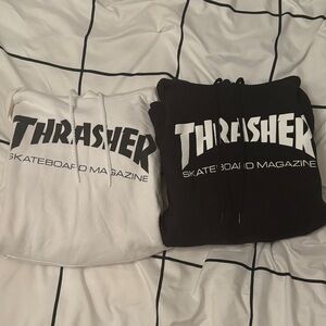 Thrasher Black and White Hoodie Bundle